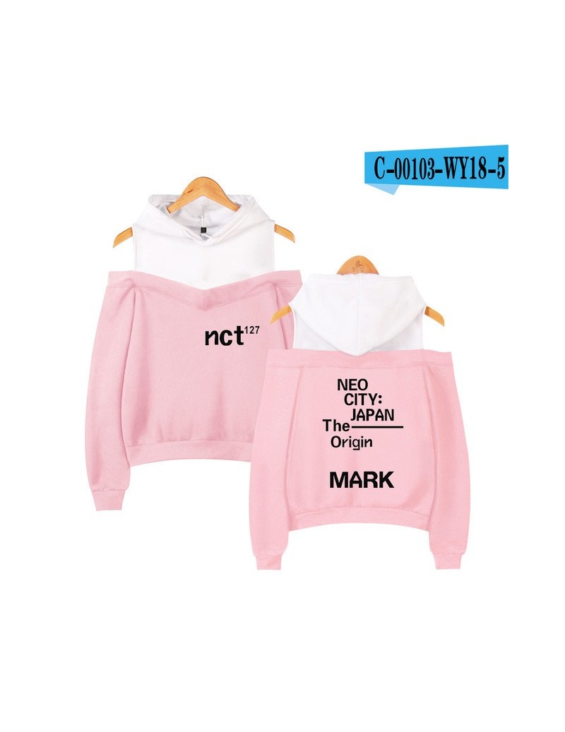 NCT 127 Cool Logo Exclusive Off-shoulder Hoodies Sweatshirt 2019 New Casual Fashion Casual Hip Hot Outwear Hoodies Sweatshir...
