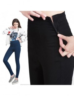 Jeans 2017 Autumn Plus Size Casual Women Jeans Pant Slim Stretch Cotton Denim Trousers for woman Blue 4xl 5xl 6xl - Dark Blue...