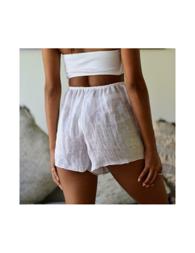 Shorts Yoga Shorts Casual Gym Summer Sports Beach Elastic waistband Trousers Ladies Loose Fitness - White - 5G111188039913-5 ...