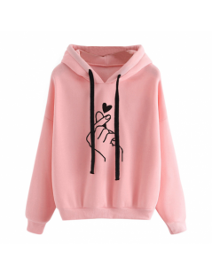Hoodies & Sweatshirts Womens Musical Notes Long Sleeve Hoodie Sweatshirt Hooded Pullover Tops Blouse - Pink - 444157308632-4 ...
