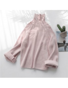 Pullovers Winter Warmer Turtleneck Sweater for Women Loose Korean Candy Color Pullovers Sweaters High Collar Knitted Oversize...