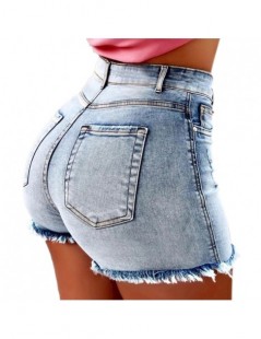 Shorts Fashion Women Summer High Waisted Denim Shorts Jeans Women Short 2019 New Femme Push Up Skinny Slim Denim Shorts - sho...