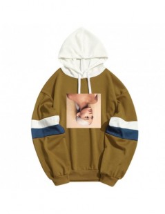 Hoodies & Sweatshirts Spring Summer Ariana Grande Fans Hooded Men Women Cool Arianator Pullover Streetwear Hip Hop Patchwork ...