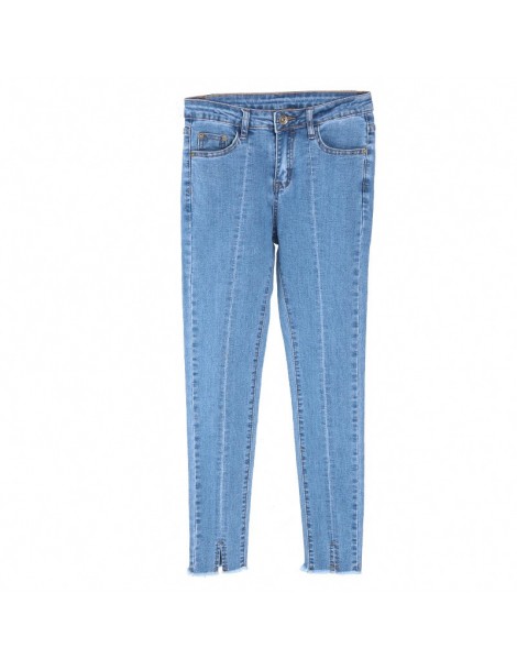 Jeans 2019 Spring Summer Women Ankle-Length Jeans Students Stretch Skinny Female Slim High Waist Pencil Pants Denim Ladies Tr...