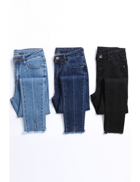 Jeans 2019 Spring Summer Women Ankle-Length Jeans Students Stretch Skinny Female Slim High Waist Pencil Pants Denim Ladies Tr...