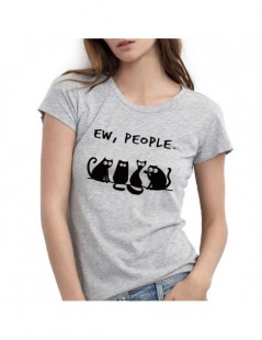 T-Shirts Ew People T Shirt Kawaii Summer Women T-shirt Cute Style Female Newest Short Sleeve 100% Cotton Pet Tops Tee - Gray ...