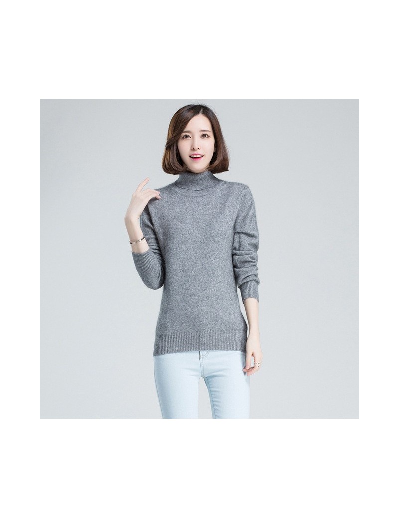 Pullovers Turtleneck Cashmere Winter Women's Sweater Autumn Long Sleeve Jumper Office Lady Pink Women Pullover Female 2019 Ba...