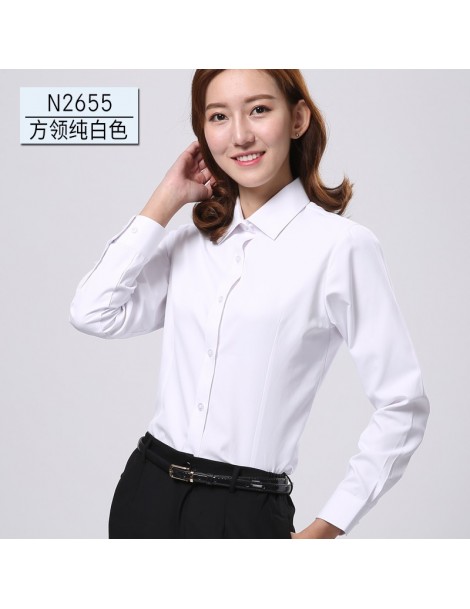 Blouses & Shirts 2019 Spring New Office OL White Shirt Women Long Sleeve Blouse Ladies Tops Plus Size Blouses Women Work Shir...
