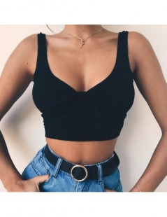 Tank Tops Ribbed Bow Tie Camisole Tank Tops Women Summer Basic Crop Top Streetwear Fashion 2018 Cool Girls Cropped Tees Camis...