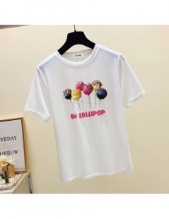 T-Shirts Korea style t shirt women t-shirts summer top tshirt Ice silk t-shirt women tops poleras de mujer moda 2019 tee shir...
