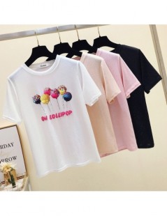 T-Shirts Korea style t shirt women t-shirts summer top tshirt Ice silk t-shirt women tops poleras de mujer moda 2019 tee shir...