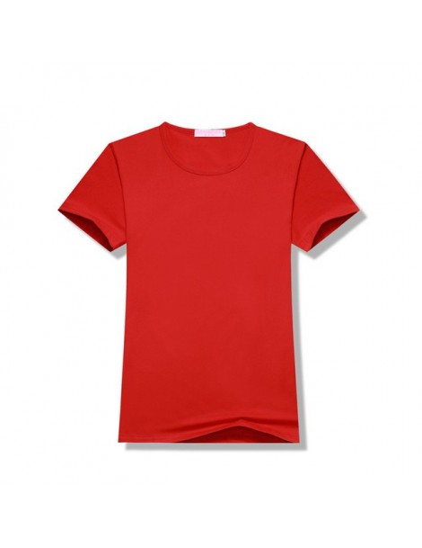 T-Shirts Summer Super soft white T shirts Women Short Sleeve cotton Modal Flexible T-shirt white color Size S-XXL - Red - 4H3...
