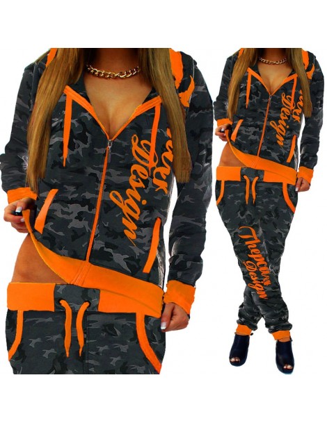 Women's Sets 2 Piece Set Women Casual Sports Set Tracksuits Pullover Top Shirts Jogging Suits Print Sportswear Hooded Sweatsh...