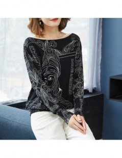 Pullovers Women Printed sweater Pullover Batwing Long sleeve Cartoon character Print Sweater Jumper Top Knitwear Female sweat...