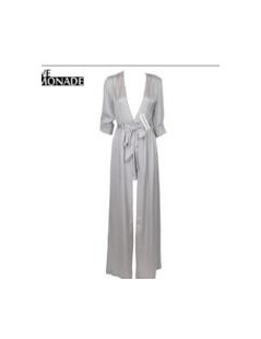 Rompers Fashion Nude Color Flash Fabric Long Sleeve Jumpsuits TB 8862 - Silver - 32600243709 $23.01