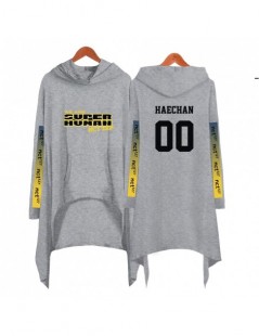 Hoodies & Sweatshirts NCT 127 Printed Letter Long Hoodies Women Long Sleeve Irregular Hem Pocket Sweatshirt Female Plus Size ...