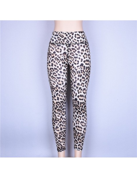 Workout Leggings Women Sexy High Waist Pants Female Clothing Leopard Printed Leggins Push Up Summer Trousers Femme - Leopard...