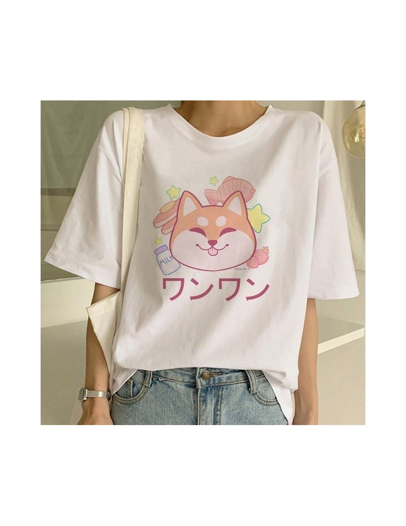 Shiba Inu T Shirt Funny Cute Animal Shirt Funny Graphic Korean Clothing Top Women Ulzzang T-shirt Female Tees Harajuku For W...
