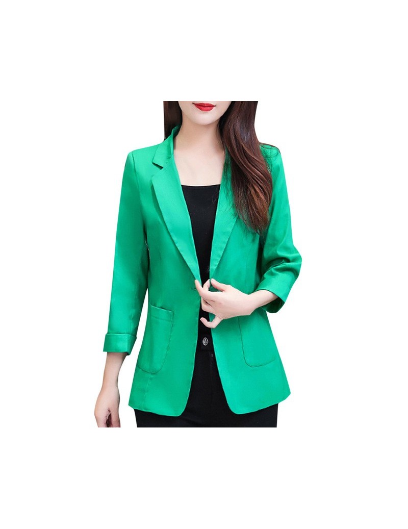 New Fashion Women Ladies Suit Coat Business Blazer Women Plus Size Three Quarter Sleeve Pockets Jacket Ladies Office Wear Co...
