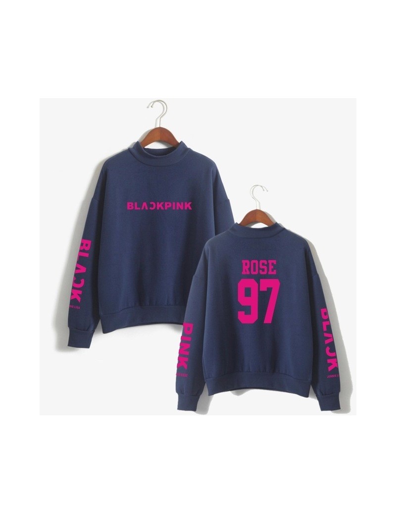 Hoodies & Sweatshirts Women Sweatshirt Blackpink Concert Hoodie Pullover Loose Turtleneck Hoodies JENNIE ROSE LISA JISOO Memb...