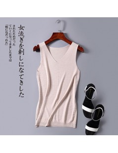 Tank Tops Sexy Summer Camisole Knitted Women Sleeveless Shirts Casual Knitting Vest Top Female 2018 Autumn Cotton Bottoming S...