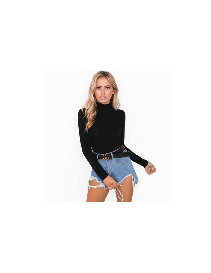 2019 Hot Women Ladies Bodysuit Stretch Leotard Long Sleeve Body Tops T shirt Jumpsuit - As the picture shows - 413020718541-1