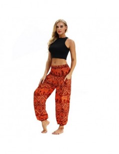 Pants & Capris Summer Beach Bohemian Pants Women High Waist Harem Pants Plus Size Vintage Loose Print Bloomers Floral Trouser...