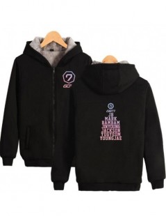 Hoodies & Sweatshirts Winter Jacket Women Korean KPOP GOT7 Thick Warm Fleece Zipper Long Sleeve Hooded Sweatshirt Femael Casu...
