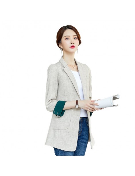 Blazers Korean Fashion Blazer Women Outerwear Autumn Women's Blazers Black Creamy-white Fashion Ladies Lady Office Girl Coat ...