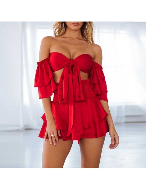 Jumpsuits Overalls 2019 Summer Rompers Womens Jumpsuit Sexy Spaghetti Strap Sleeveless Backless Deep V Neck Solid Casual Play...