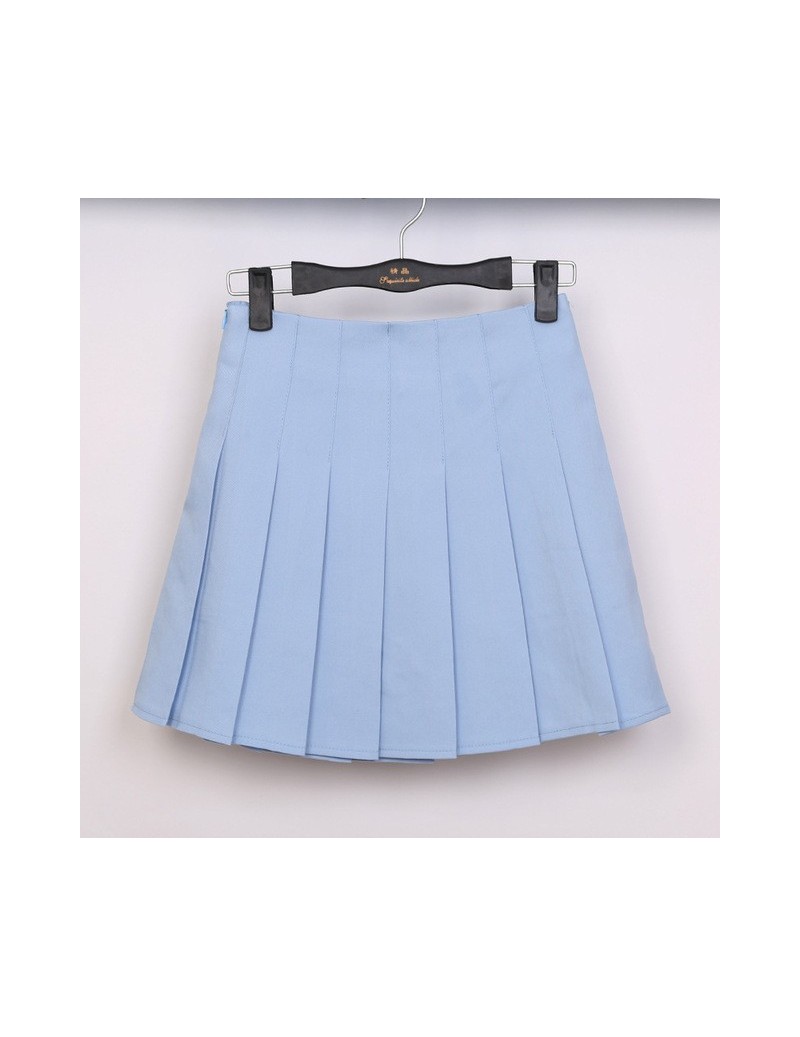Skirts High Waist Lolita Denim Pleated skirts Harajuku girls A-line Mini Sailor Skirt Large Size Japanese school uniform Skir...
