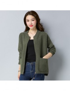 Cardigans Knitted cardigan female 2019 new short style outside the big fat MM200 Jin autumn winter Han edition loose sweater ...