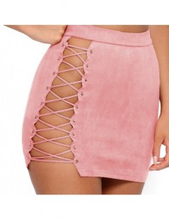 Women's Sets New Sexy Women Bandage Summer Skirt Clothes Sets Halter Crop Tops +Lace Up Bandage Hot Skirts 2 Piece Summer Par...
