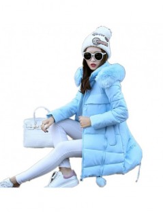 Parkas Women Cotton Padded Winter Thick Jackets Fake Fur A-Line Coats Warm Plus Size 5XL Hooded Parkas Manteau Femme MZ1541 -...