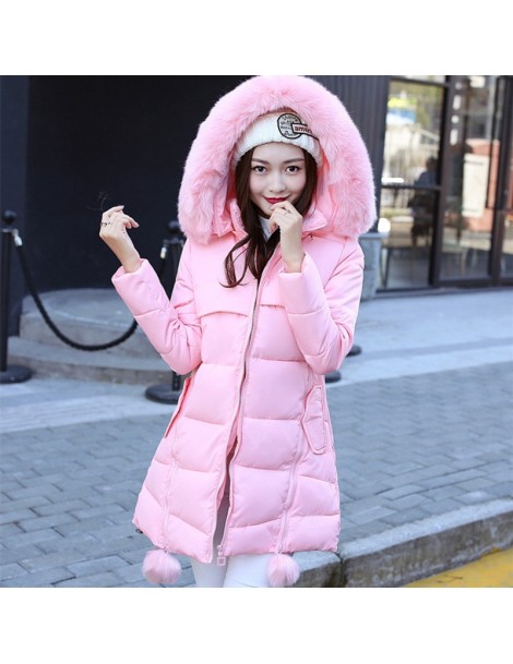 Parkas Women Cotton Padded Winter Thick Jackets Fake Fur A-Line Coats Warm Plus Size 5XL Hooded Parkas Manteau Femme MZ1541 -...