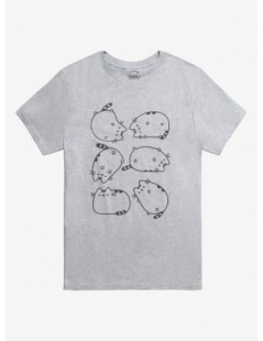 T-Shirts 2019 Summer PUSHEEN LAZY KITTY T-SHIRT So Lazy Cant Move Shirt Cute Cat Graphic Tee-shirt Funny Girl Cat Shirt - Gra...