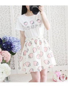 Skirts Japanese Style Delicious Cute Fruit Egg Strawberry Printed Lolita Kawaii Skirts Girt Sweet School Clothes - TX0314 ski...