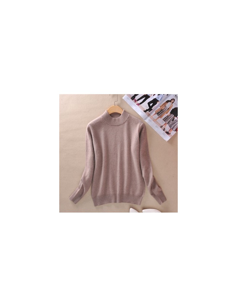 High-Quality Cashmere Wool Sweater Women Fashion Autumn Winter Female Soft Comfortable Warm Slim Cashmere Blend Pullovers - ...