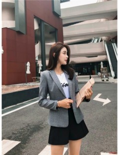 Pant Suits Fashion Grey Blazer Women Business Suits Formal Office Suits Work Wear Ladies Shorts and Jacket Sets Office Unifor...