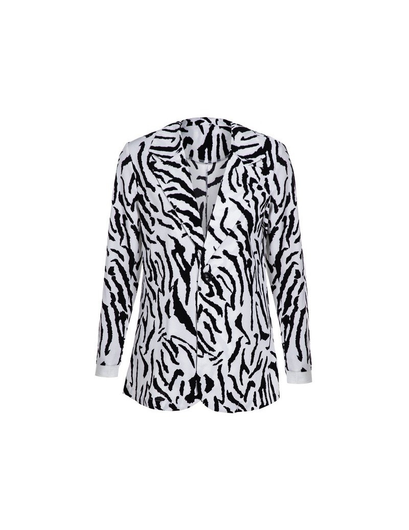 Blazers Tiger Print Woman Blazer With Belt 2019 Autumn Half-Sleeve Woman blazers jackets sexy deep v neck Office Lady Suit Lo...