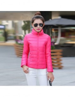 Parkas 2018 women winter jacket ultra light candy color spring coat female short parka cotton outerwear jaqueta feminina L081...