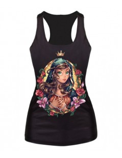 Tank Tops New women summer 3d vests The Little Mermaid vest Ariel Sailor Moon Cartoon print camisole Sexy fashion punk tank t...