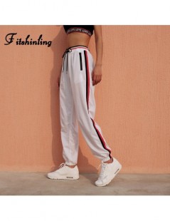 Pants & Capris Athleisure joggers women trousers streetwear fashion side striped slim white capris autumn high waist pants fe...