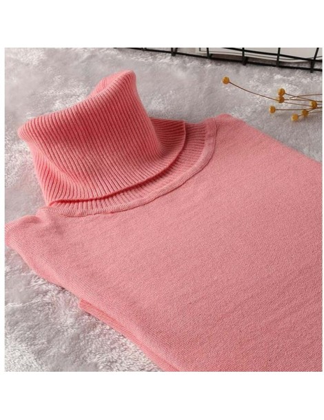 Pullovers Shikoroleva Sweater Women Turtle Neck Casual Slim Knitted Pullover Sweaters Pull Homme XL L M S Female Pink Brown R...