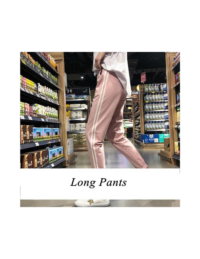 Pants & Capris Cotton Harem Pants Woman Side Striped 2018 Summer Fashion Casual Ankle-Length Women's Tracksuits Trousers Loos...