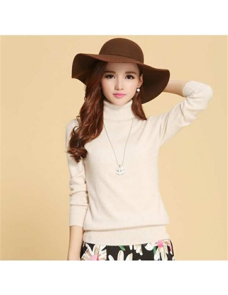 Pullovers autumn winter cashmere sweater female pullover high collar turtleneck sweater women solid color lady basic sweater ...
