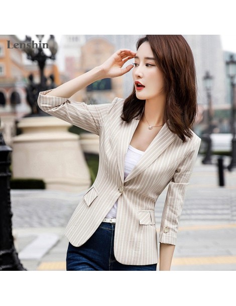 Single Button Jacket for Women Summer Wear Female Casual Style Breathable Coat Half Sleeve Blazer Tops Outwear