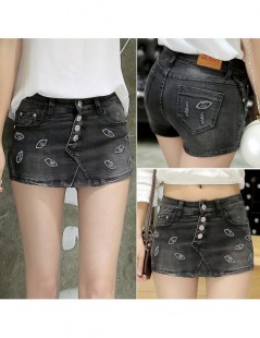 Shorts Summer 2019 New Fashion Skort Shorts Denim Korean Style Plus Size S-3XL Women's Skorts Skirt Sli Sexy Woman Short Jean...