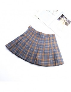Skirts XS-XXL Nine Colors High Waist A-Line Women Skirt Harajuku Striped Safety Pants Student Pleated Skirt Sweet Girls Mini ...