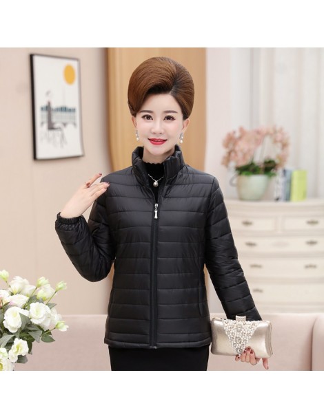 Parkas 2019 New Arrival Warm Jacket Winter Coat Women Slim Cotton-padded Clothes Plus Size XL-4XL Mother Outerwear Female Par...